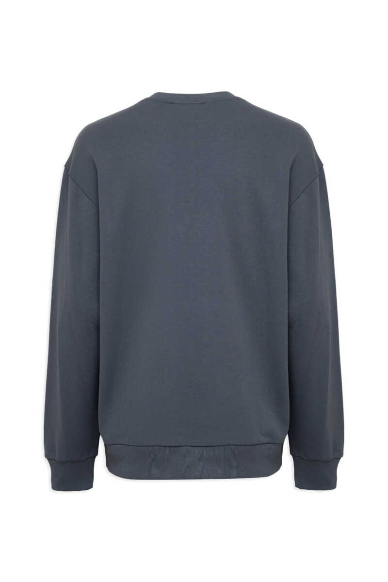 Mavi Logo Antrasit Loose Fit Erkek Sweatshirt 0S10659-80776 - 7