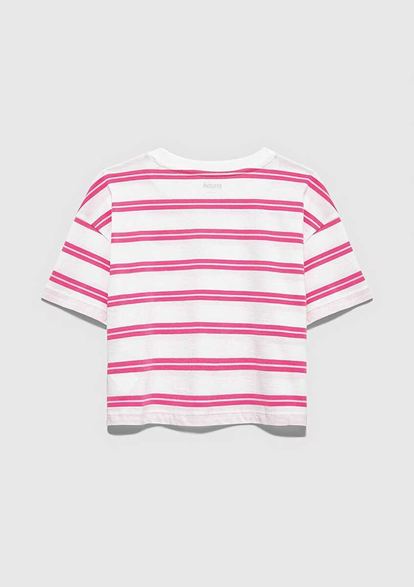 Mavi Logo Baskılı Ekru Loose Fit Çocuk Tişört 7610387-91358 - 3