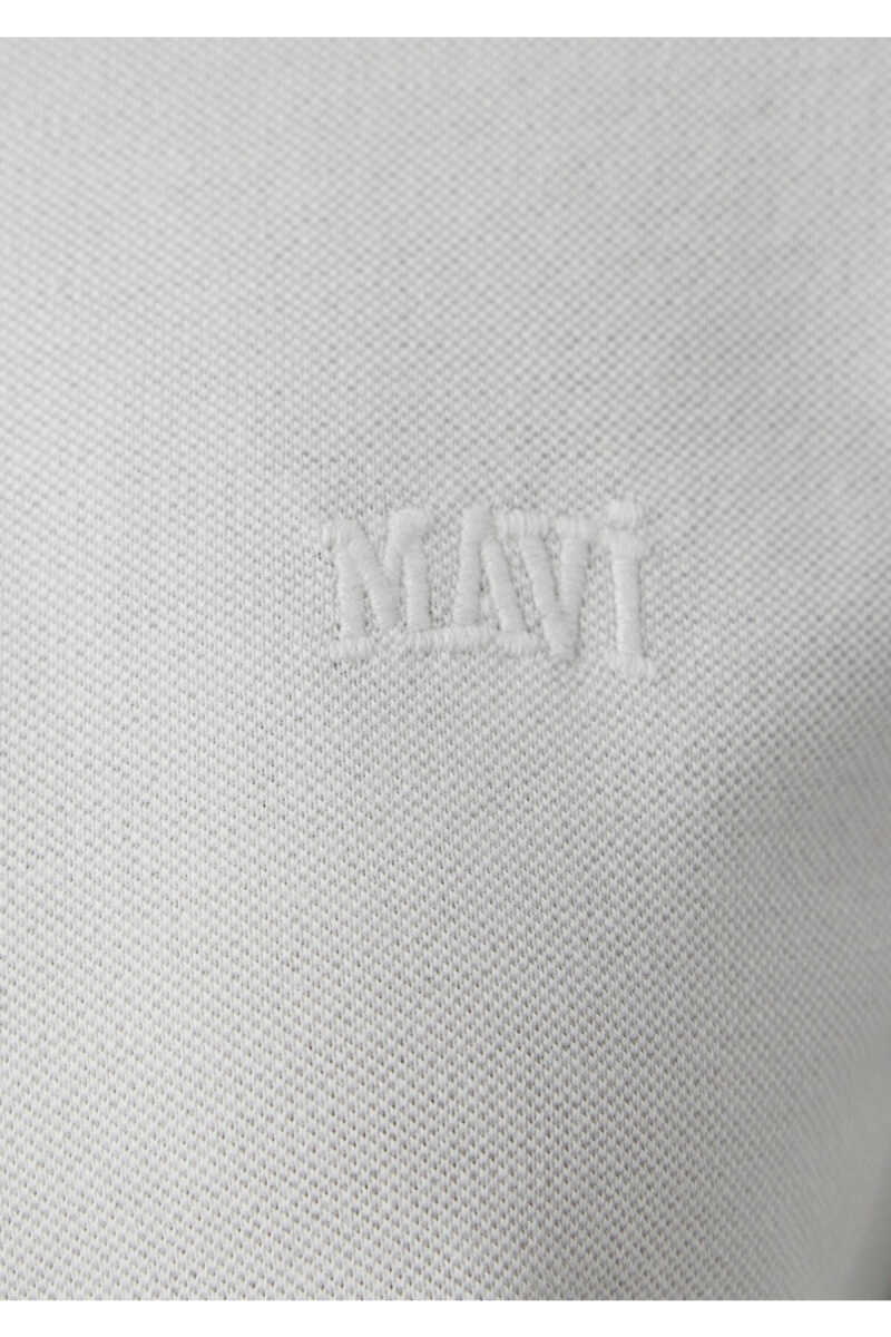 Mavi Logo Baskılı Ekru Regular Fit Kadın Polo Tişört 1614192-70057 - 7