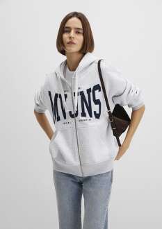Mavi Logo Baskılı Gri Kadın Sweat 1S10421-80196