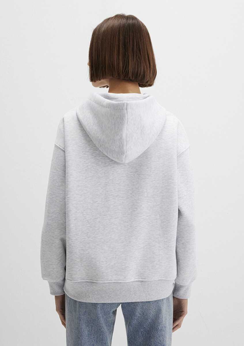 Mavi Logo Baskılı Gri Kadın Sweat 1S10421-80196 - 5
