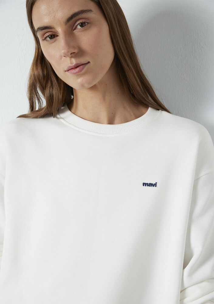 Mavi Logo Baskılı Kadın Sweat 1S10366-70057