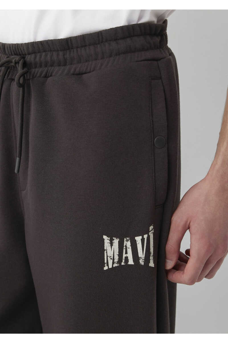 Mavi Logo Baskılı Kahverengi Regular Fit Erkek Eşofman Altı 0010618-70219 - 6