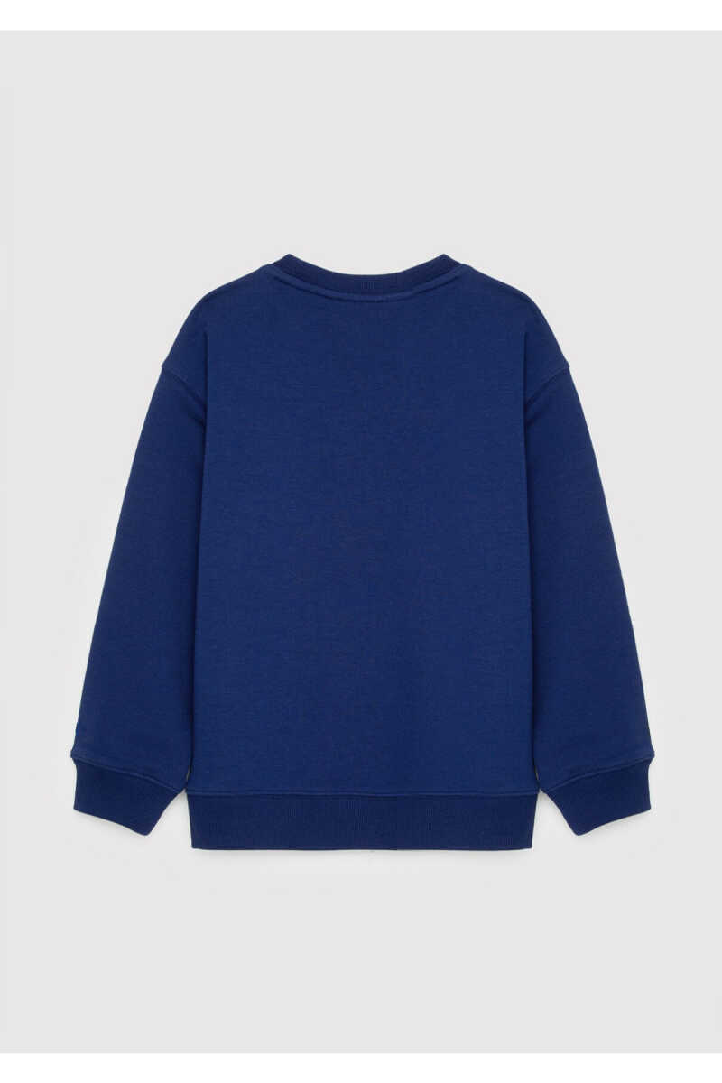Mavi Logo Baskılı Lacivert Loose Fit Çocuk Sweatshirt 6S20063-70722 - 7