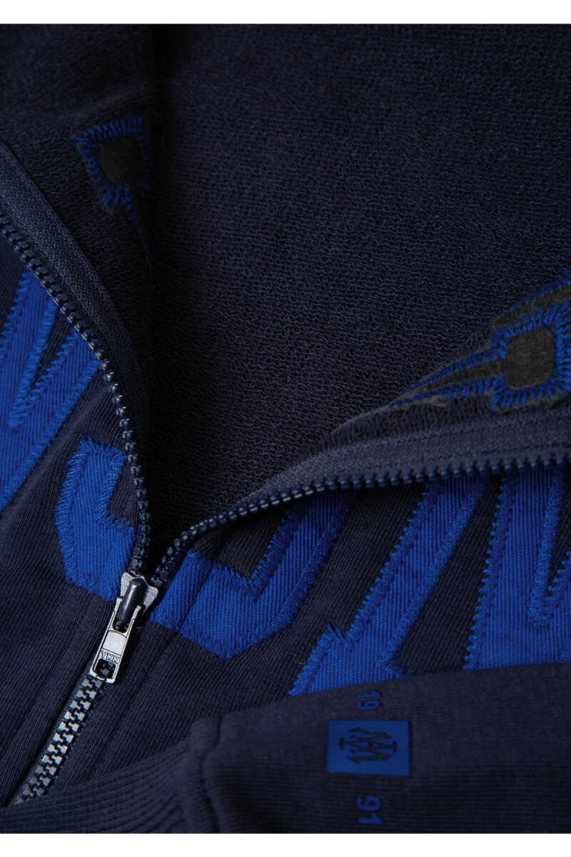 Mavi Logo Baskılı Lacivert Oversize Çocuk Sweatshirt 7S20067-84371 - 8
