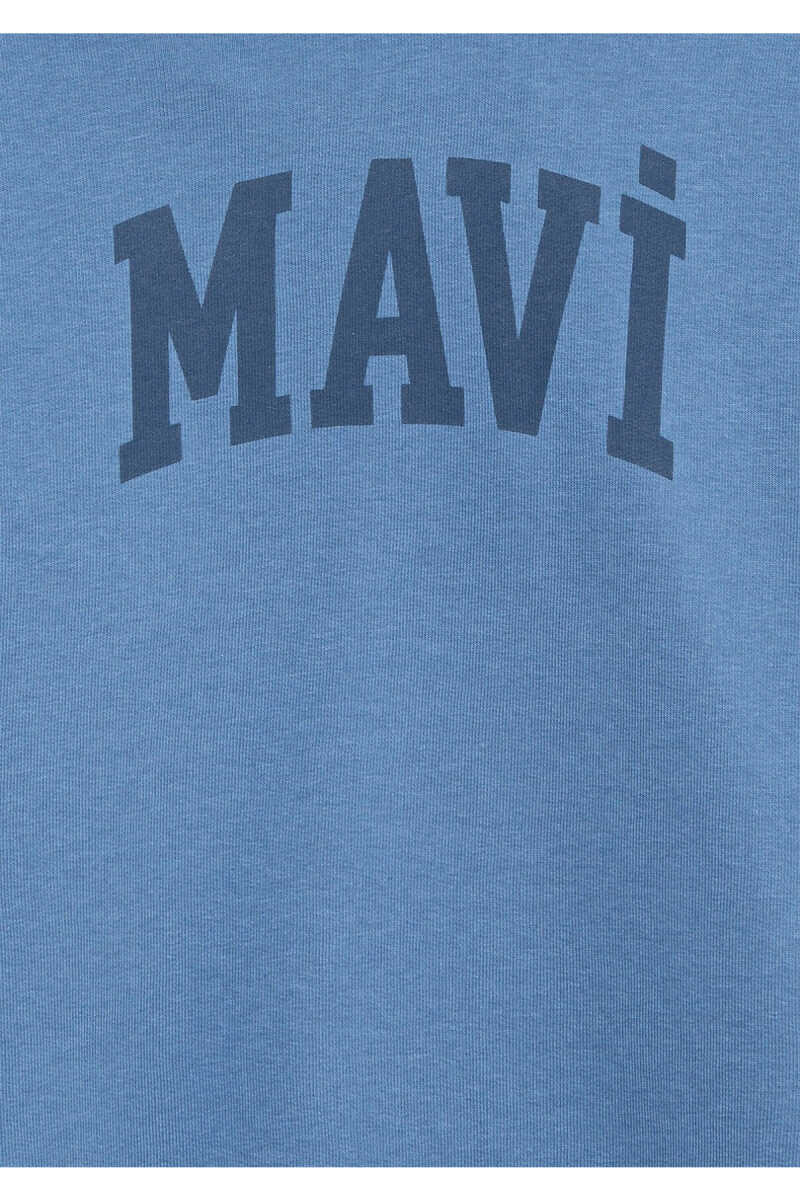 Mavi Logo Baskılı Mavi Loose Fit Çocuk Sweatshirt 6S10143-83767 - 6