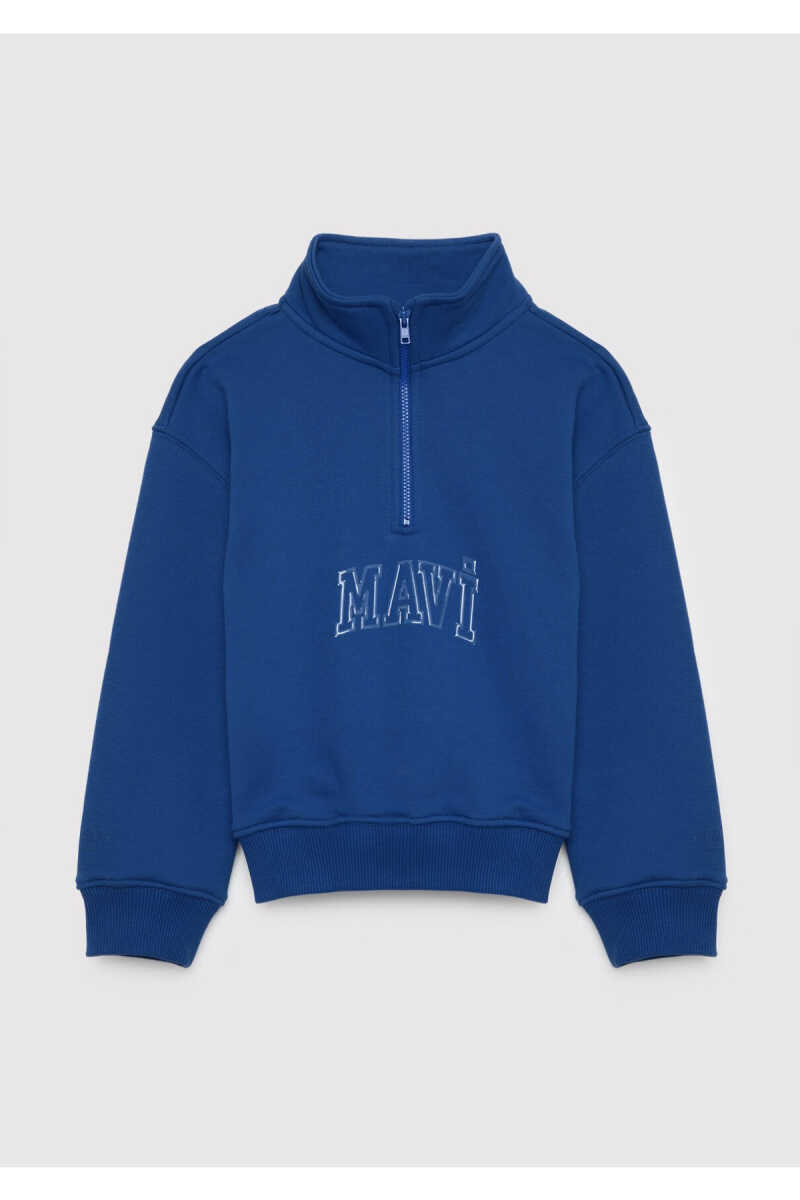 Mavi Logo Baskılı Mavi Loose Fit Çocuk Sweatshirt 7S20068-70896 - 6