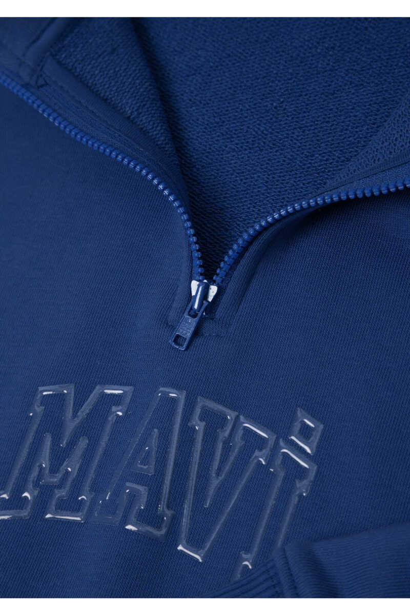 Mavi Logo Baskılı Mavi Loose Fit Çocuk Sweatshirt 7S20068-70896 - 8