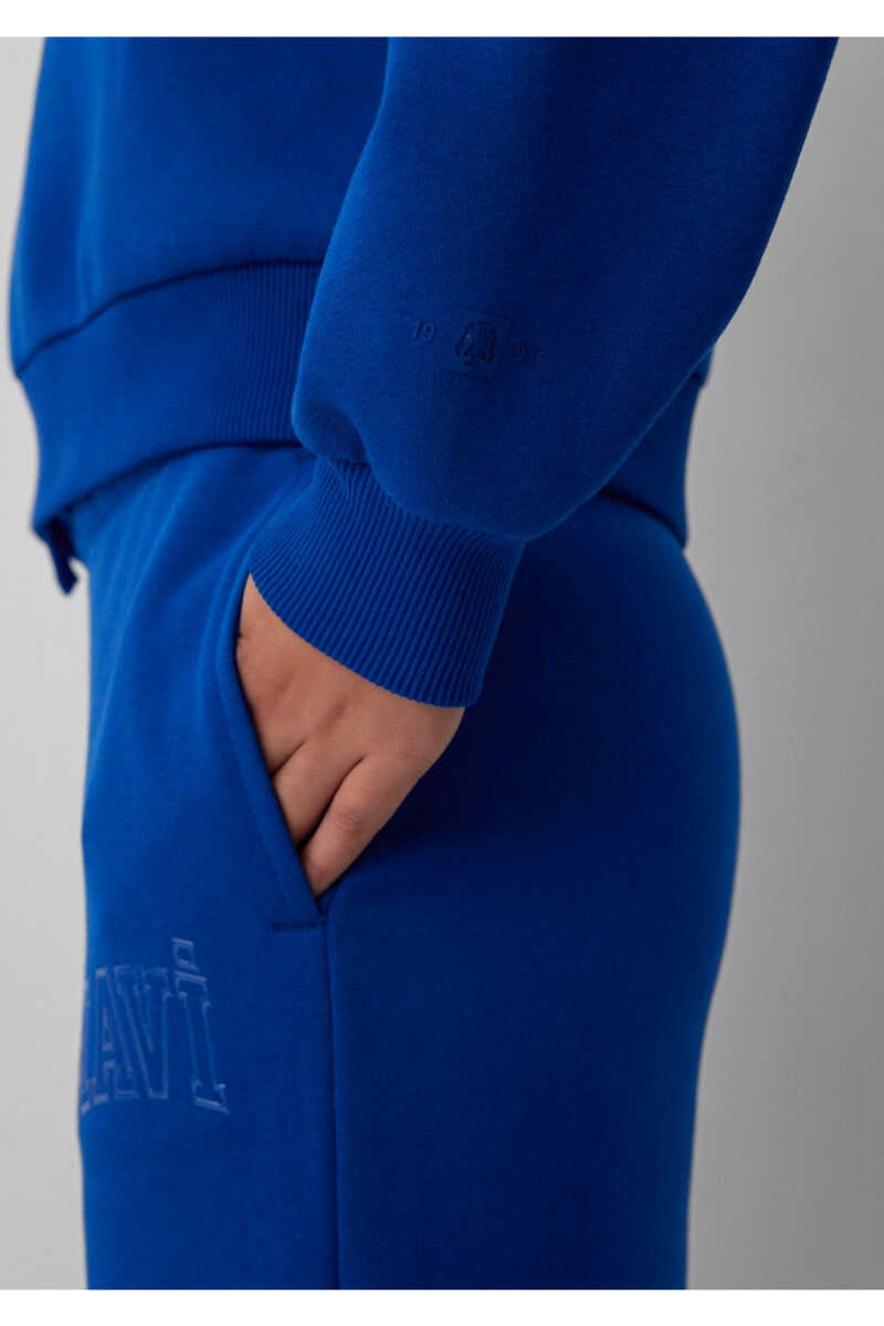 Mavi Logo Baskılı Mavi Loose Fit Kadın Sweatshirt 1S20130-70896 - 8