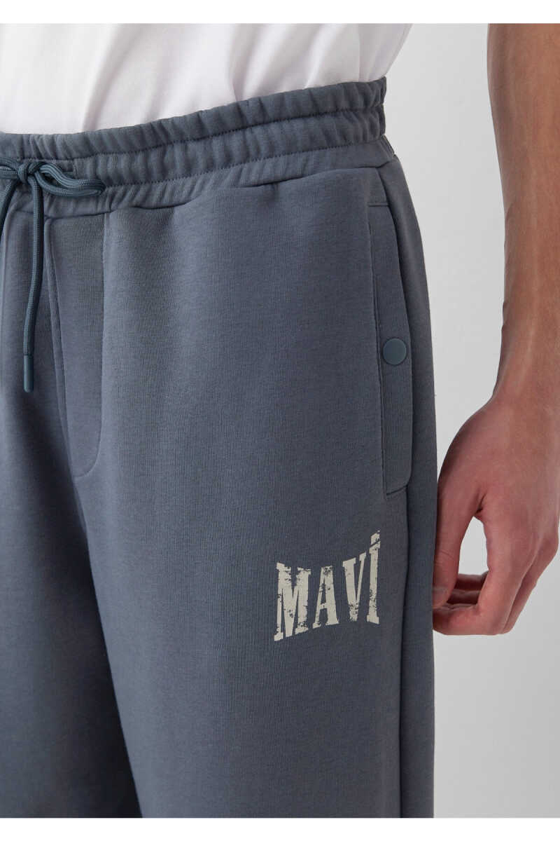 Mavi Logo Baskılı Mavi Regular Fit Erkek Eşofman Altı 0010618-80776 - 6