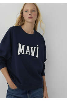 Mavi Logo Lacivert Kadın Sweat 1S10580-80872