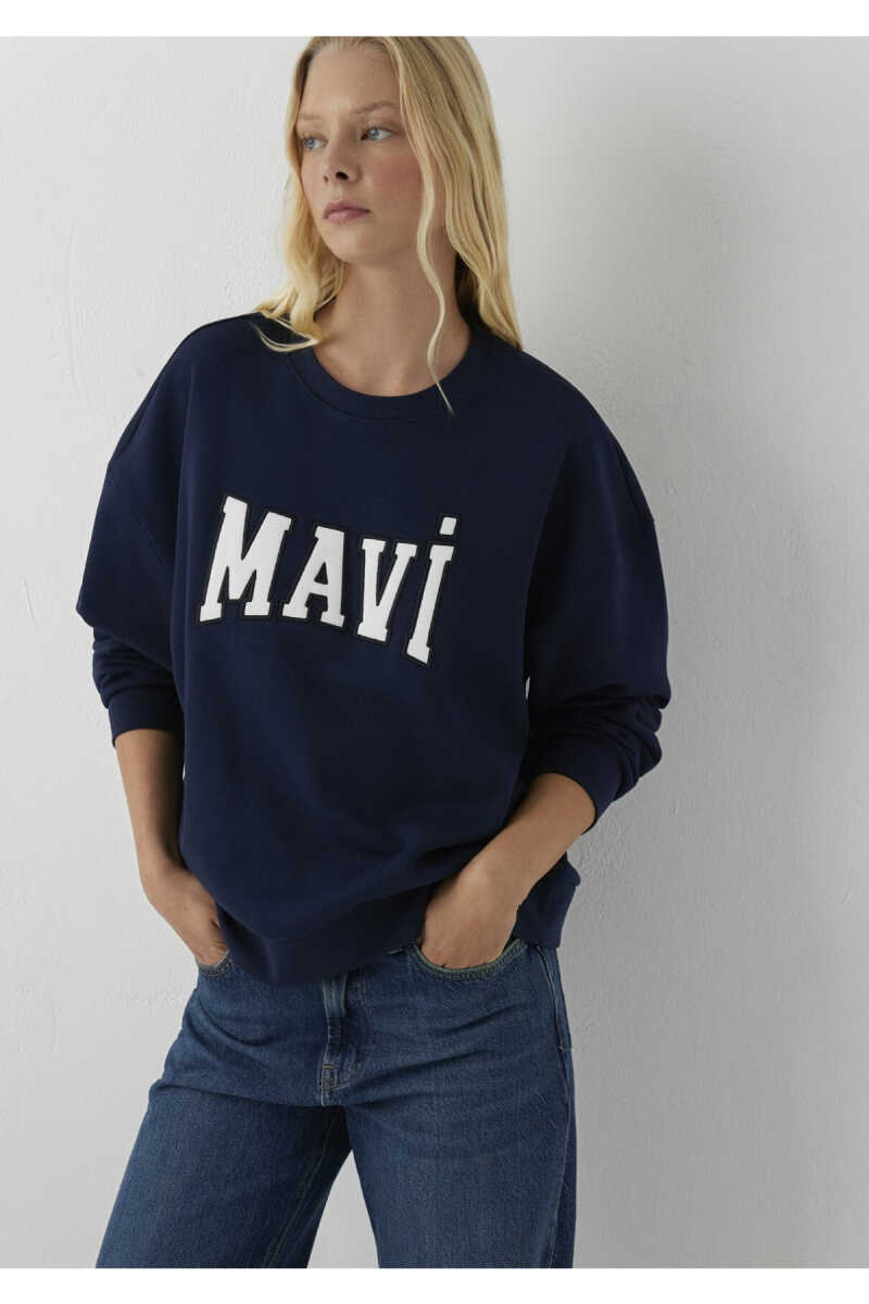 Mavi Logo Lacivert Kadın Sweat 1S10580-80872 - 2