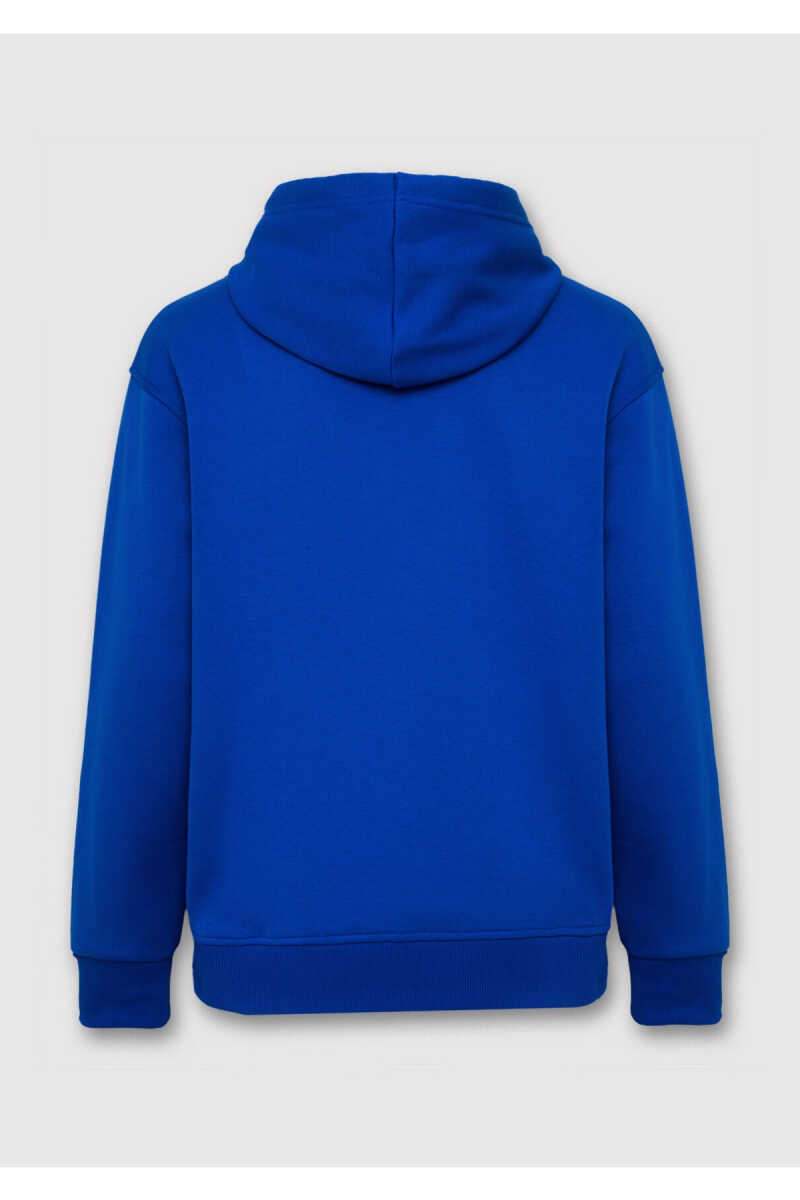 Mavi Logo Nakışlı Kapüşonlu Mavi Loose Fit Erkek Sweatshirt 065809-70896 - 7