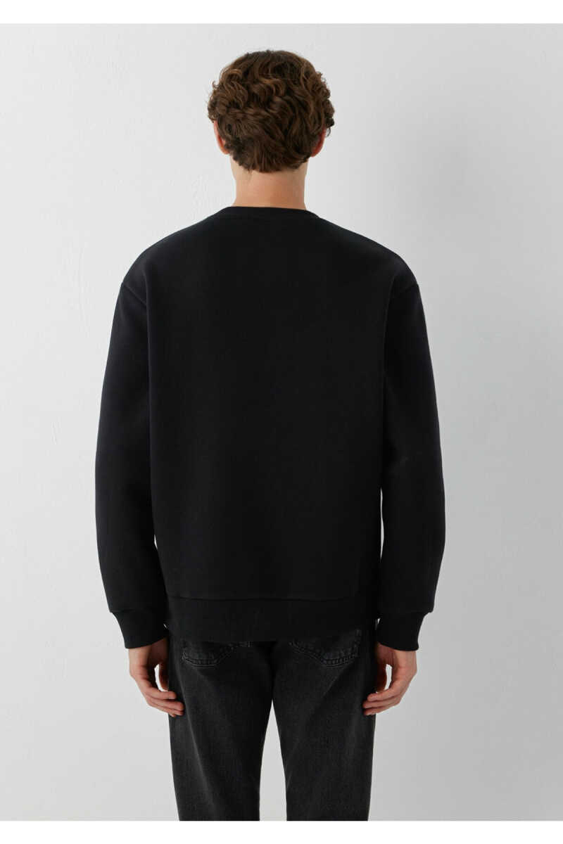Mavi Logo Siyah Erkek Sweatshirt 0S10379-900 - 5