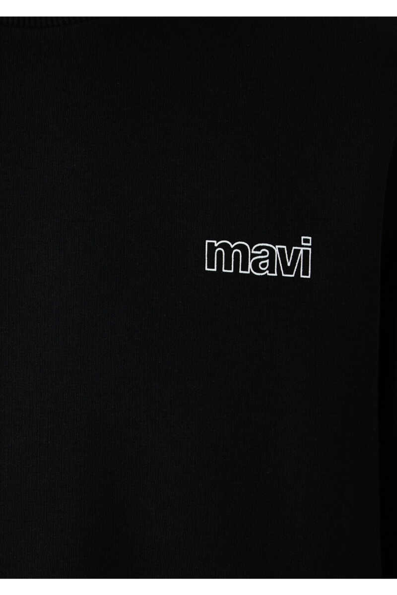 Mavi Logo Siyah Erkek Sweatshirt 0S10379-900 - 8