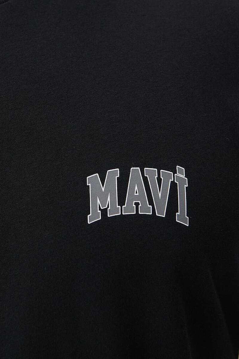 Mavi Logo Siyah Erkek Tişört 0611714-900 - 5