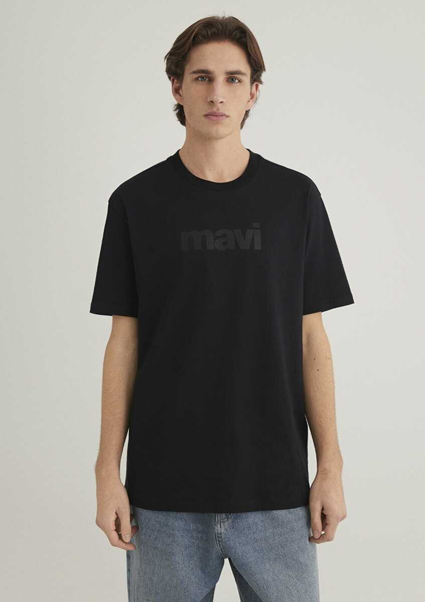 Mavi Logo Siyah Erkek Tişört 0611807-900 - 3