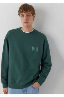 Mavi Logo Yeşil Erkek Sweat 0S10659-71580
