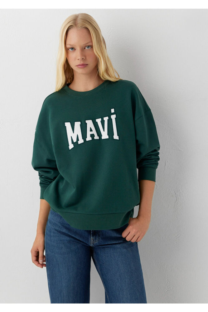 Mavi Logo Yeşil Kadın Sweat 1S10580-71538