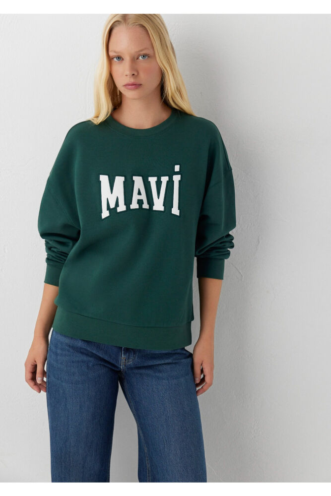 Mavi Logo Yeşil Kadın Sweat 1S10580-71538 (1)