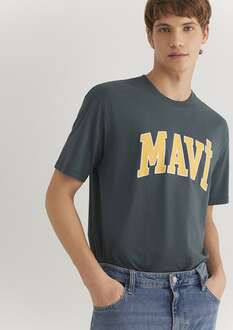 Mavi Logo Yosun Yeşili Erkek Tişört 0611711-71598