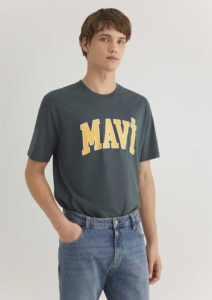 Mavi Logo Yosun Yeşili Erkek Tişört 0611711-71598 - 3
