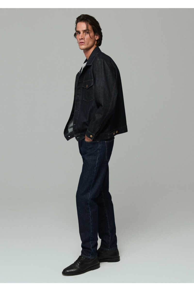 Mavi London 90lar Classic Koyu Puslu Mavi Tapered Erkek Jean Pantolon 0010172-A7464 - 3