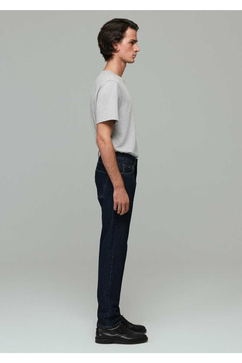 Mavi London 90lar Classic Koyu Puslu Mavi Tapered Erkek Jean Pantolon 0010172-A7464 - 6