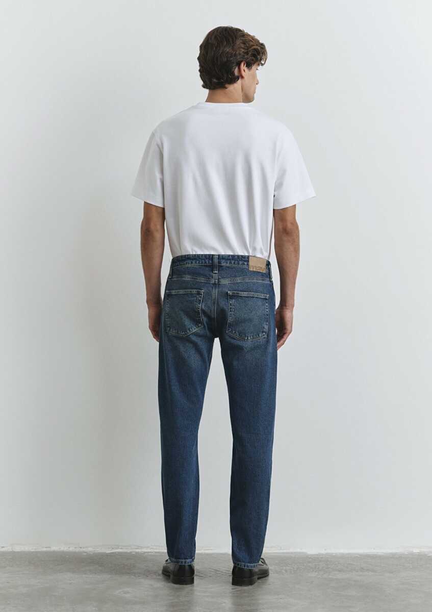 Mavi London Deep Blue Denim Erkek Jean Pantolon 0010172-90981 - 4