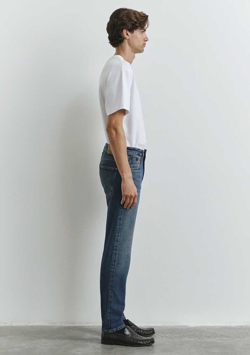 Mavi London Deep Blue Denim Erkek Jean Pantolon 0010172-90981 - 5