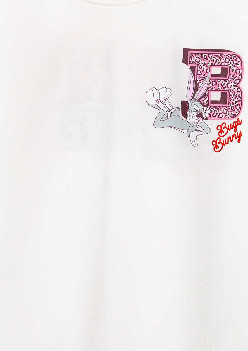 Mavi Looney Tunes Baskılı Ekru Çocuk Tişört 7610452-70057 - 3