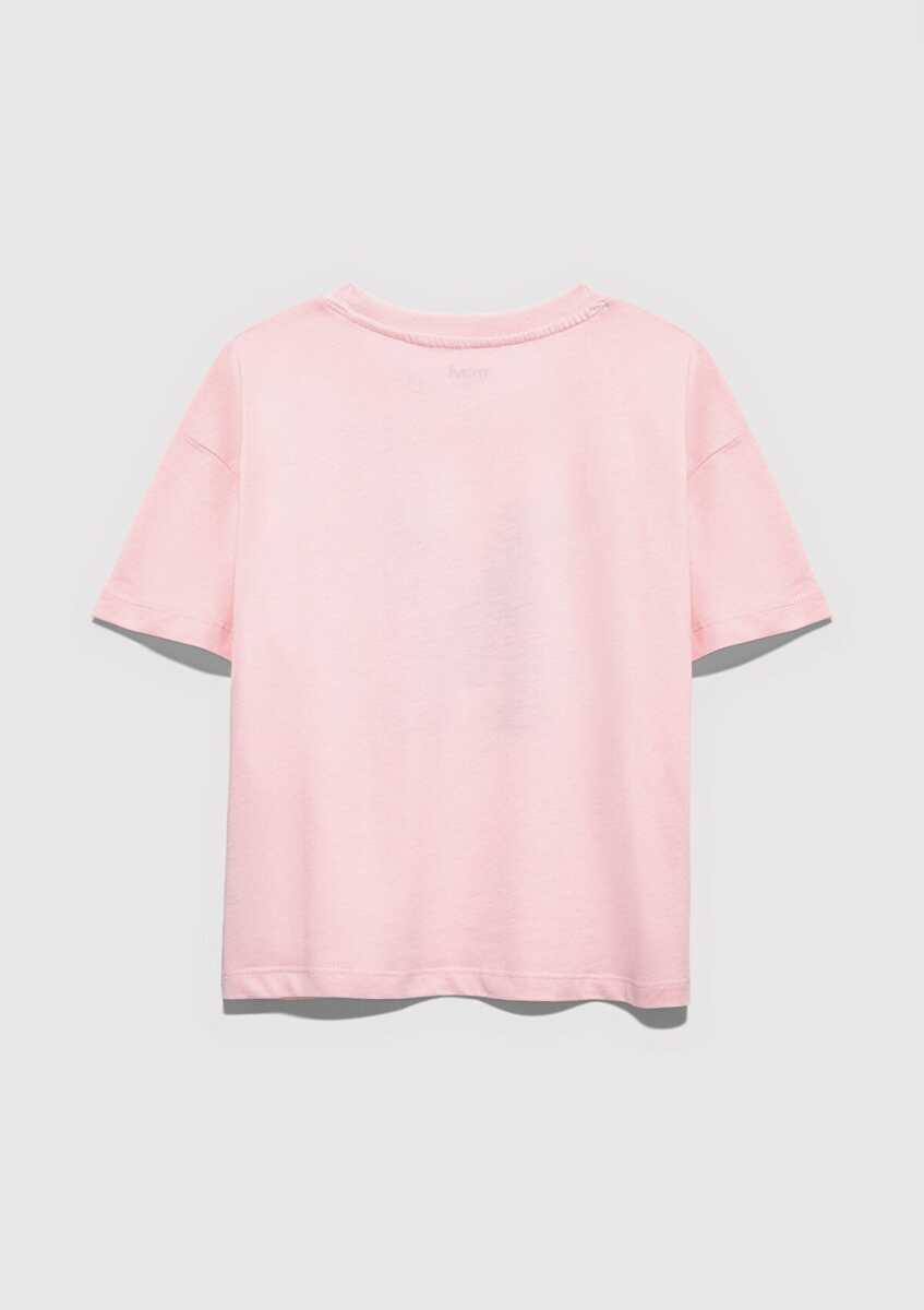 Mavi M Logo Baskılı Pembe Loose Fit Çocuk Tişört 7610390-71007 - 3