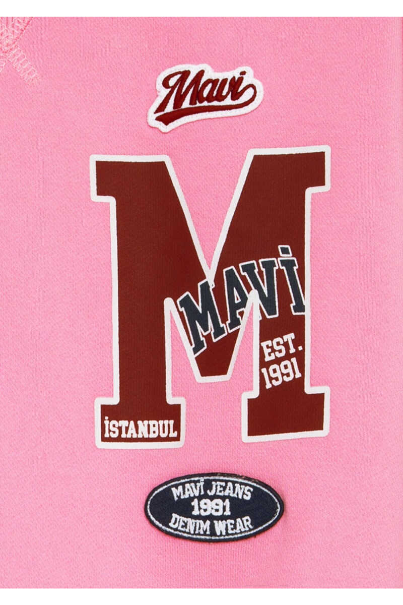 Mavi M Logo Detaylı Pembe Loose Fit Çocuk Sweatshirt 7S10190-71015 - 6