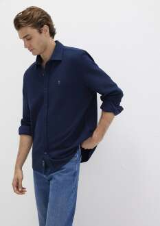 Mavi M Logo Lacivert Regular Fit Erkek Gömlek 0211789-70497
