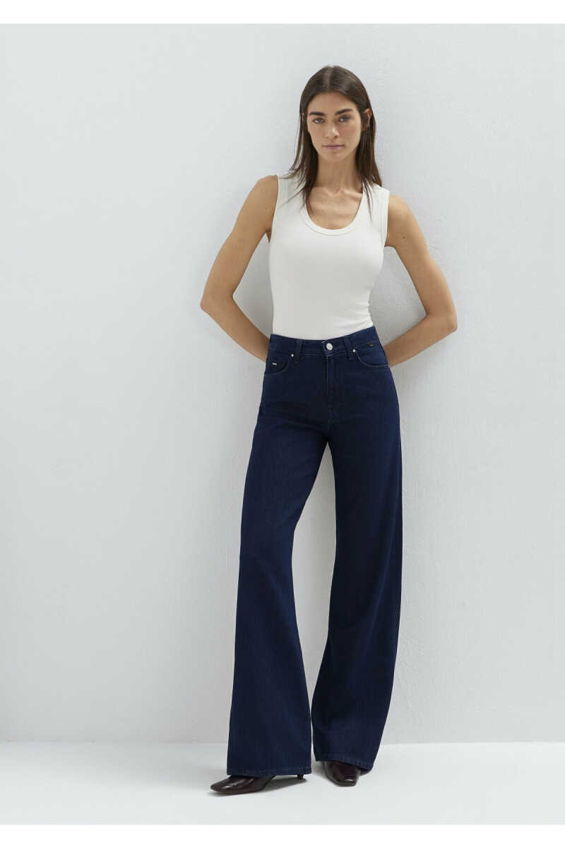 Mavi Malibu Mavi Edition Rinse Wide Leg Yüksek Bel Geniş Paça Kadın Jean Pantolon 1010152-A3168 - 1