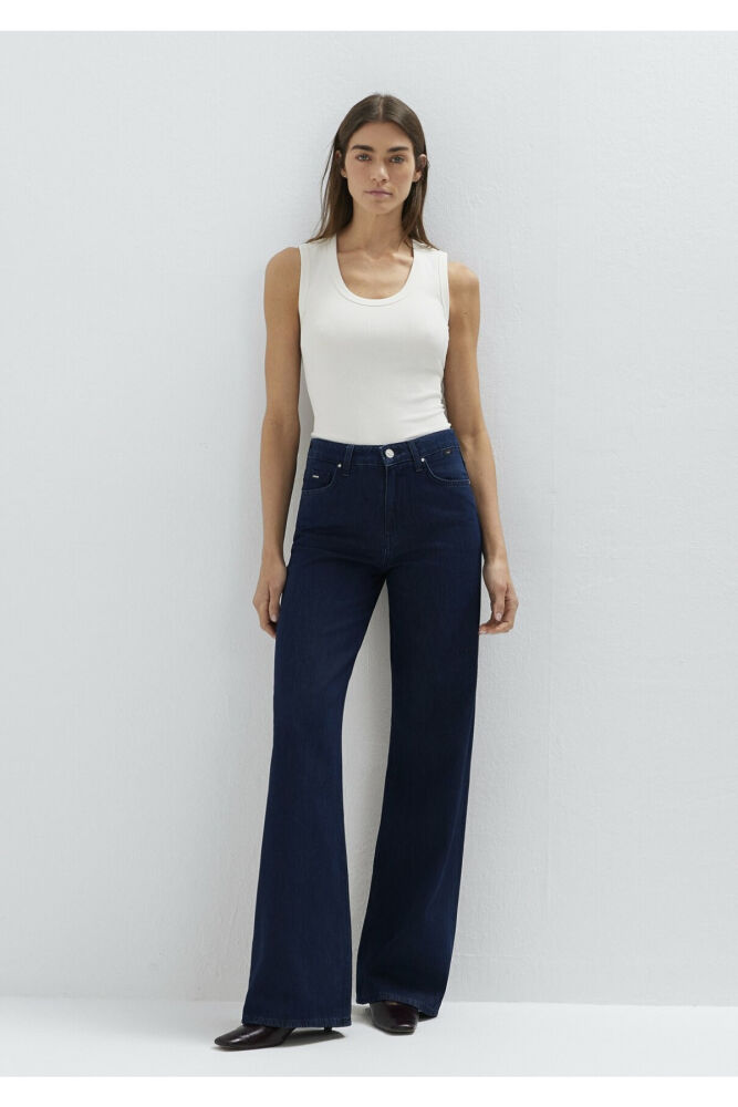 Mavi Malibu Mavi Edition Rinse Wide Leg Yüksek Bel Geniş Paça Kadın Jean Pantolon 1010152-A3168 (1)