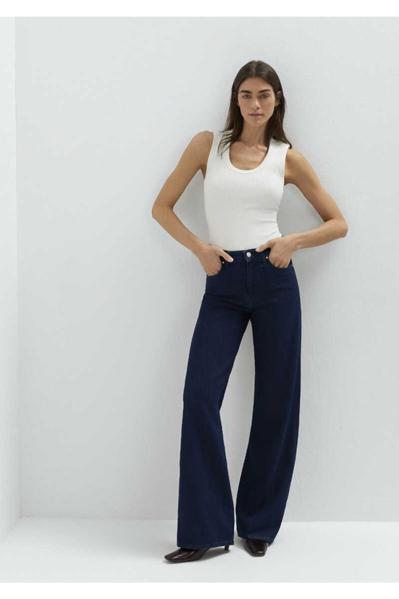 Mavi Malibu Mavi Edition Rinse Wide Leg Yüksek Bel Geniş Paça Kadın Jean Pantolon 1010152-A3168 - 4