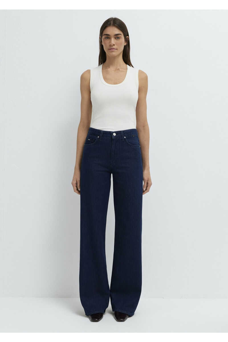 Mavi Malibu Mavi Edition Rinse Wide Leg Yüksek Bel Geniş Paça Kadın Jean Pantolon 1010152-A3168 - 5