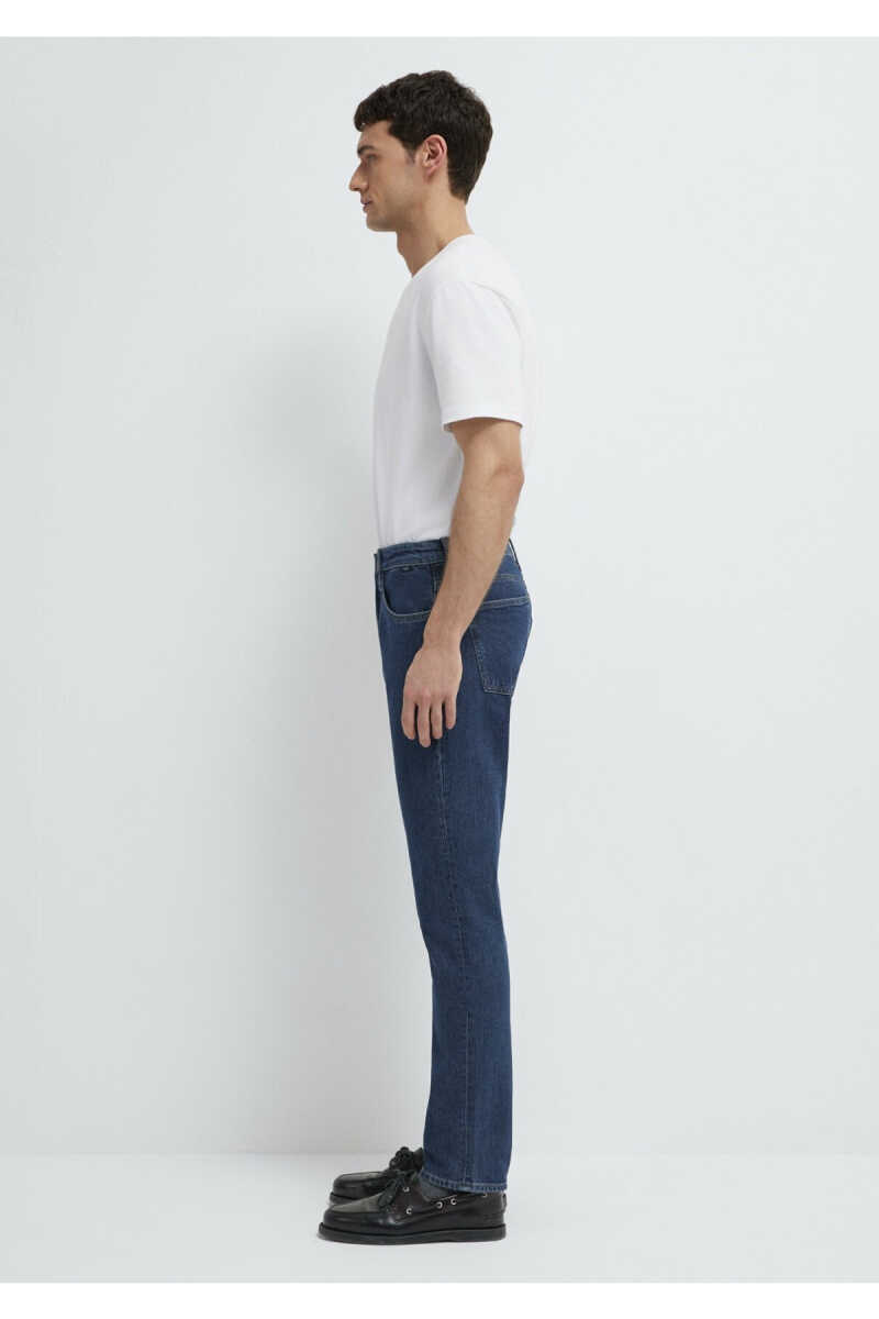 Mavi Marcus Classic Denim Vintage Koyu Indigo Mavisi Gabardin Erkek Jean Pantolon - 4