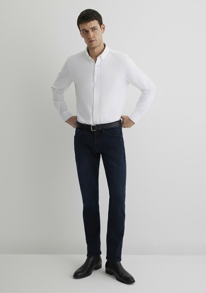 Mavi Marcus Premium Blue Mürekkep Mavisi Slim Straight Normal Bel Daralan Paça Erkek Jean Pantolon 0035187841