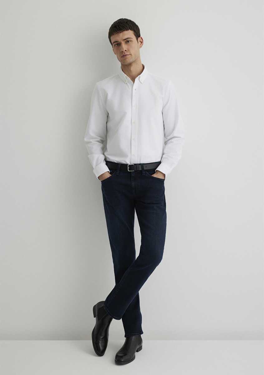 Mavi Marcus Premium Blue Mürekkep Mavisi Slim Straight Normal Bel Daralan Paça Erkek Jean Pantolon 0035187841 - 2