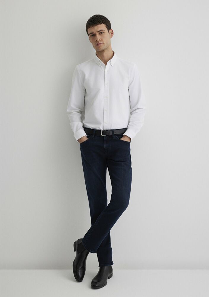 Mavi Marcus Premium Blue Mürekkep Mavisi Slim Straight Normal Bel Daralan Paça Erkek Jean Pantolon 0035187841 (1)
