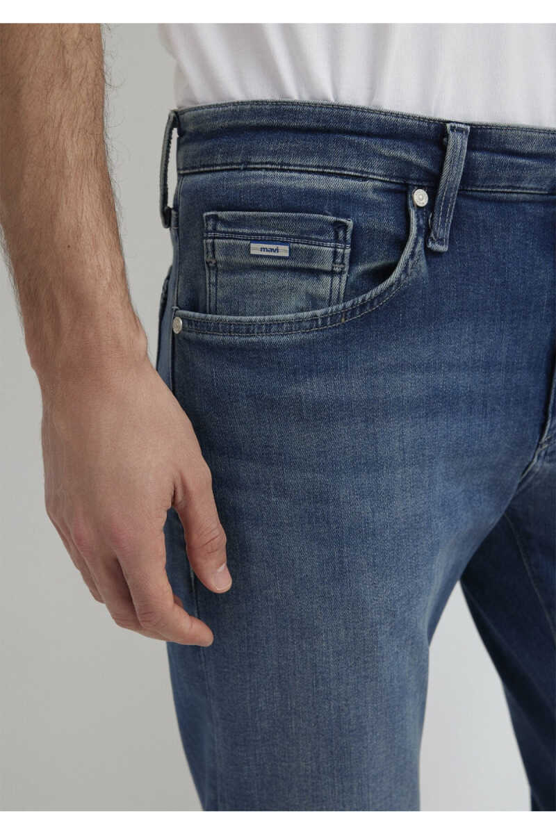 Mavi Marcus Premium Blue Vintage Koyu Mavi Erkek Jean Pantolon 00351A1727 - 7