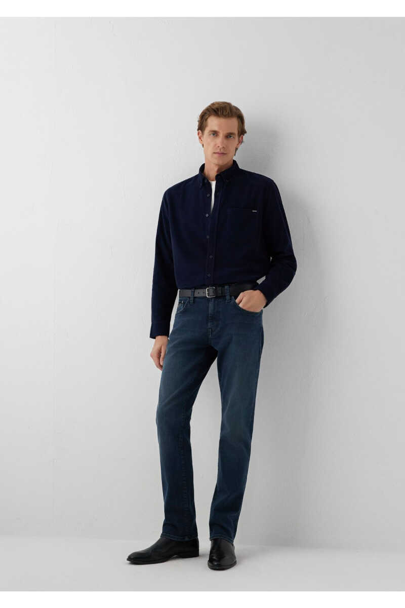 Mavi Martin Lux Black Puslu Mürekkep Mavi Erkek Jean Pantolon 00378A4049 (1)