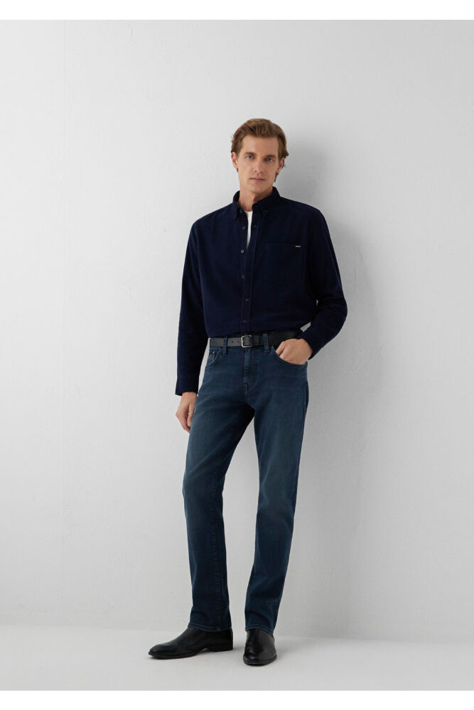 Mavi Martin Lux Black Puslu Mürekkep Mavi Erkek Jean Pantolon 00378A4049 (1)