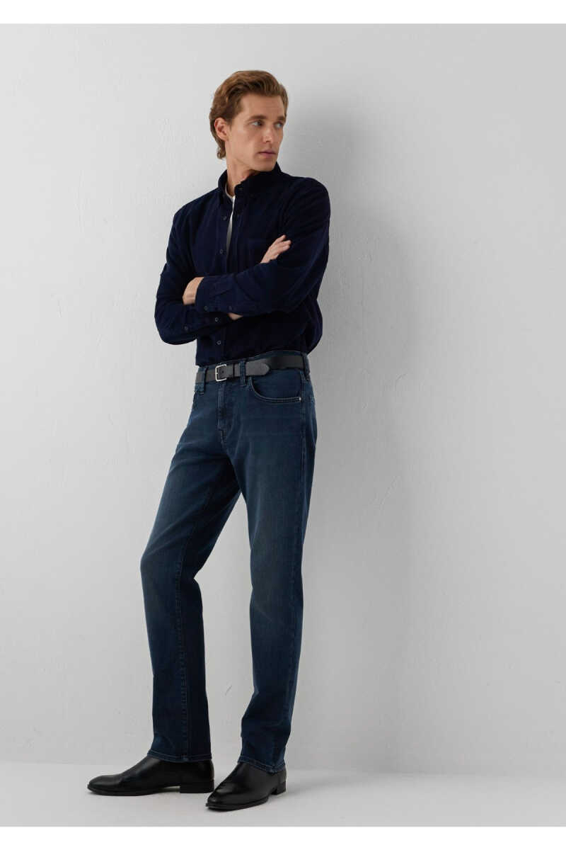 Mavi Martin Lux Black Puslu Mürekkep Mavi Erkek Jean Pantolon 00378A4049 - 3
