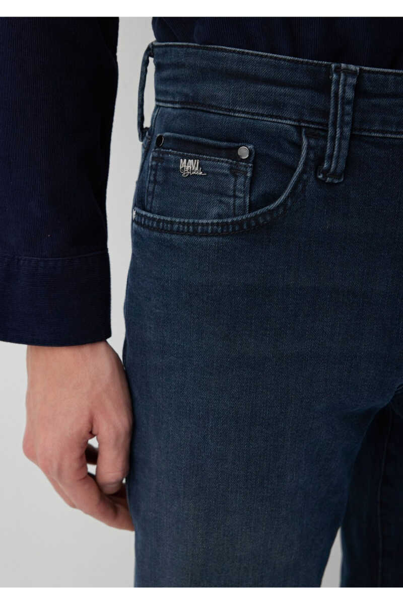 Mavi Martin Lux Black Puslu Mürekkep Mavi Erkek Jean Pantolon 00378A4049 - 7