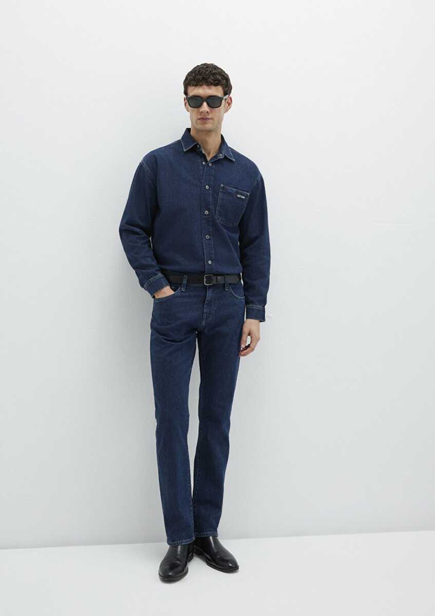 Mavi Martin Mavi Black Koyu Puslu Mavi Erkek Jean Pantolon 0037890982 - 2