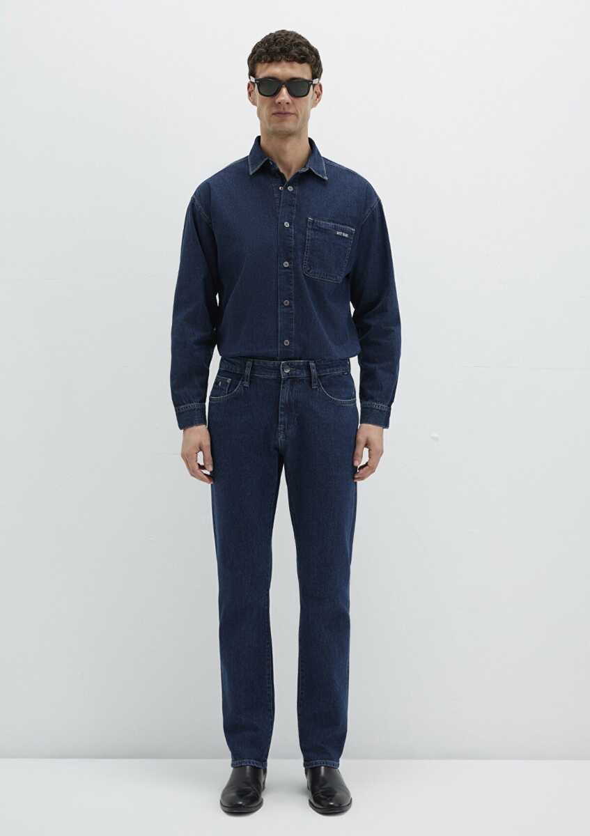 Mavi Martin Mavi Black Koyu Puslu Mavi Erkek Jean Pantolon 0037890982 - 3