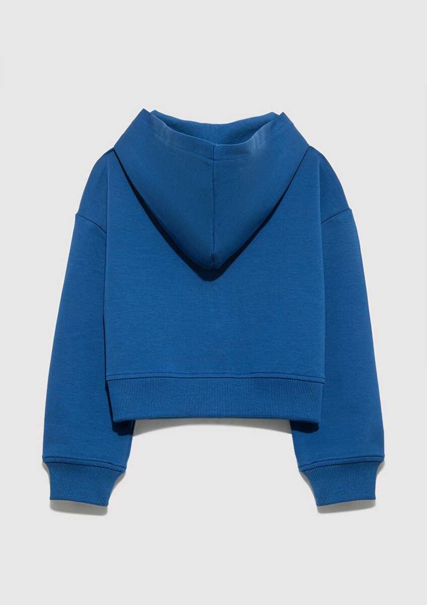 Mavi Mavi Jeans Baskılı Kapüşonlu Mavi Çocuk Sweatshirt 7S10172-70770 (1)